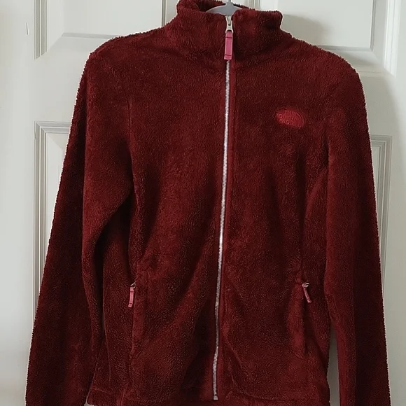 The North Face Osito Fleece Jacket Burgundy Red Women's Size Small - Picture 8 of 12